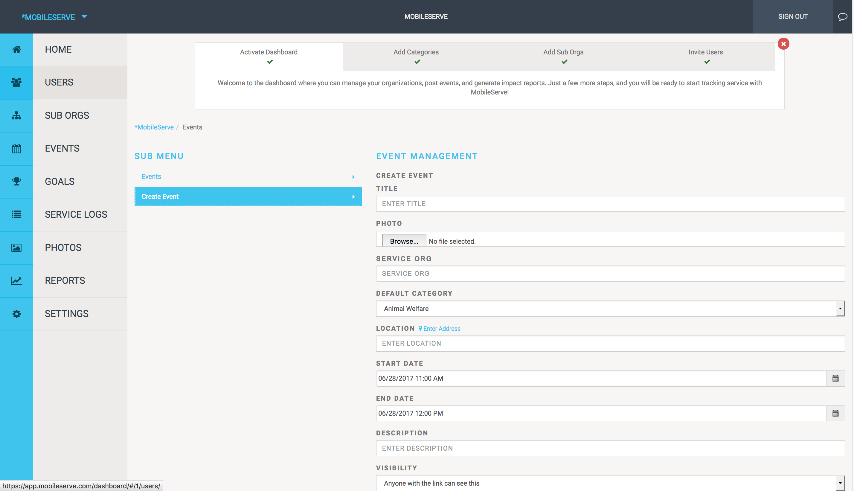 MobileServe Impact Tracker Administrators Guide MobileServe Guides by MobileServeInc